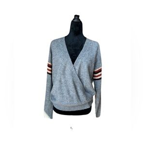 Heartloom mildly fuzzy sweater. Grey. Size Large. Never Worn!